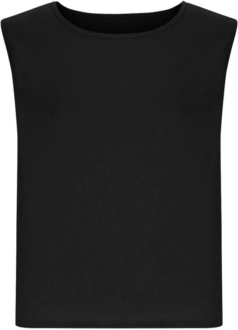 Women Cotton Linen Tank Tops Crew Neck Solid Sleeveless Shirt Loose Vest 2025 Casual Beach Tees Spring Summer Clothes