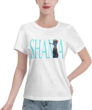 Women Hawaiian Shirts Womens Summer Tops Short Sleeve Round Neck Cotton T-Shirts Womens Tops T-Shirt