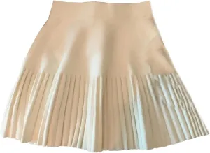 Women Knitted Pleated Skirts Fall Winter High Waist All-Match A-Line Skirts Female Korean Mini Skirts