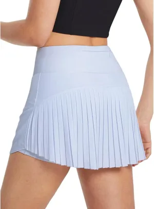Women Pleated Tennis Skirts Athletic Running Mini Skirts with Shorts Pockets