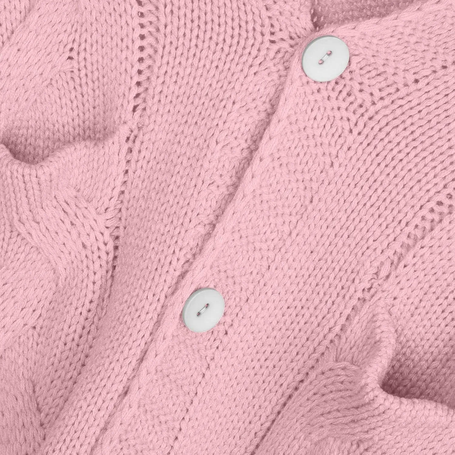 Womens 2024 Long Sleeve Cable Knit Long Cardigan Open Front Button Sweaters Fall Winter Chunky Overcaot with Pockets