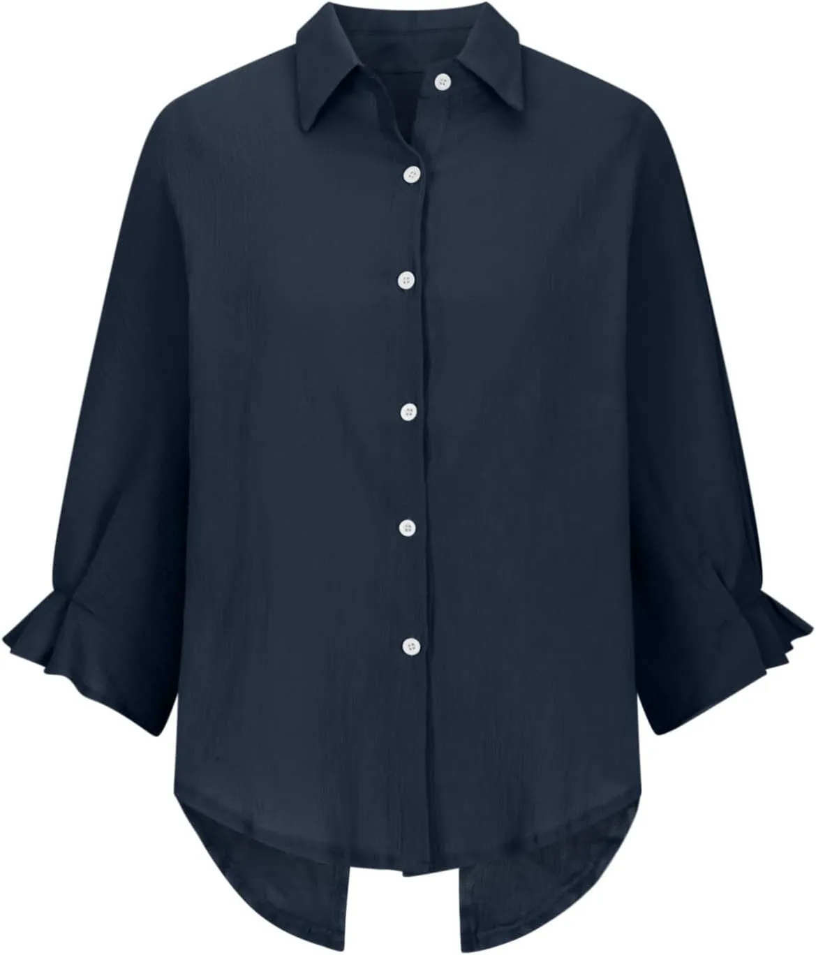 Womens Button Down Shirt Cotton Linen Lapel Tops Spring Summer Going Out Blouse 2025 Dressy Casual Loose Fit T Shirt