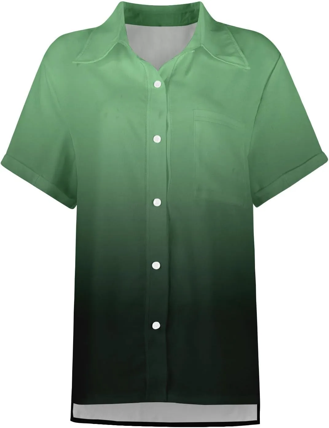 Womens Button Down Shirts Lined Short Sleeve Business Casual Tops 2025 Collared Summer T Shirts Work Striped Blouses