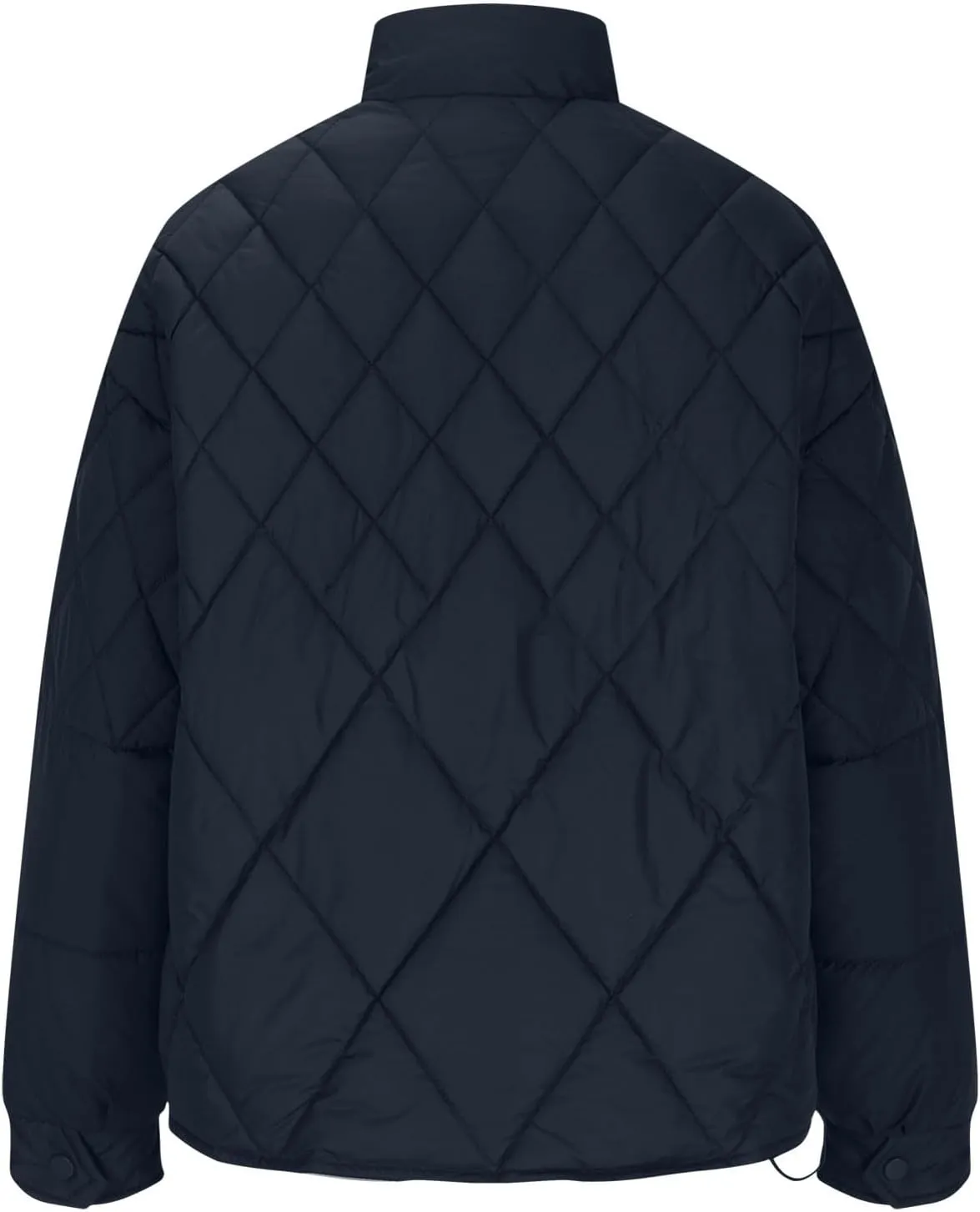 Women's Casual Padded Jacket Standing Collar Wadded Jackets Quilted Puffer Down Coat Warm Winter Coats