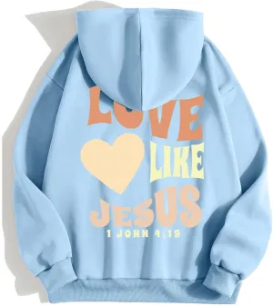 Womens Cute Pink Puff Hoodies Oversized Letter Print Graphic Hoodies for Women Teen Girls Long Sleeve Preppy Sweatshirt Daily Deals of The Day Prime Today Only