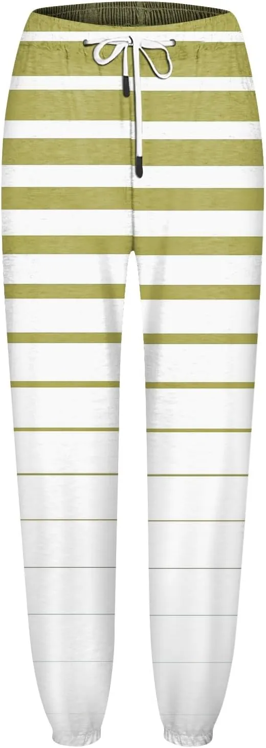 Womens Fall Fashion 2024 Casual Baggy Fleece Sweatpants High Waisted Workout Active Joggers Pants Lounge Bottoms