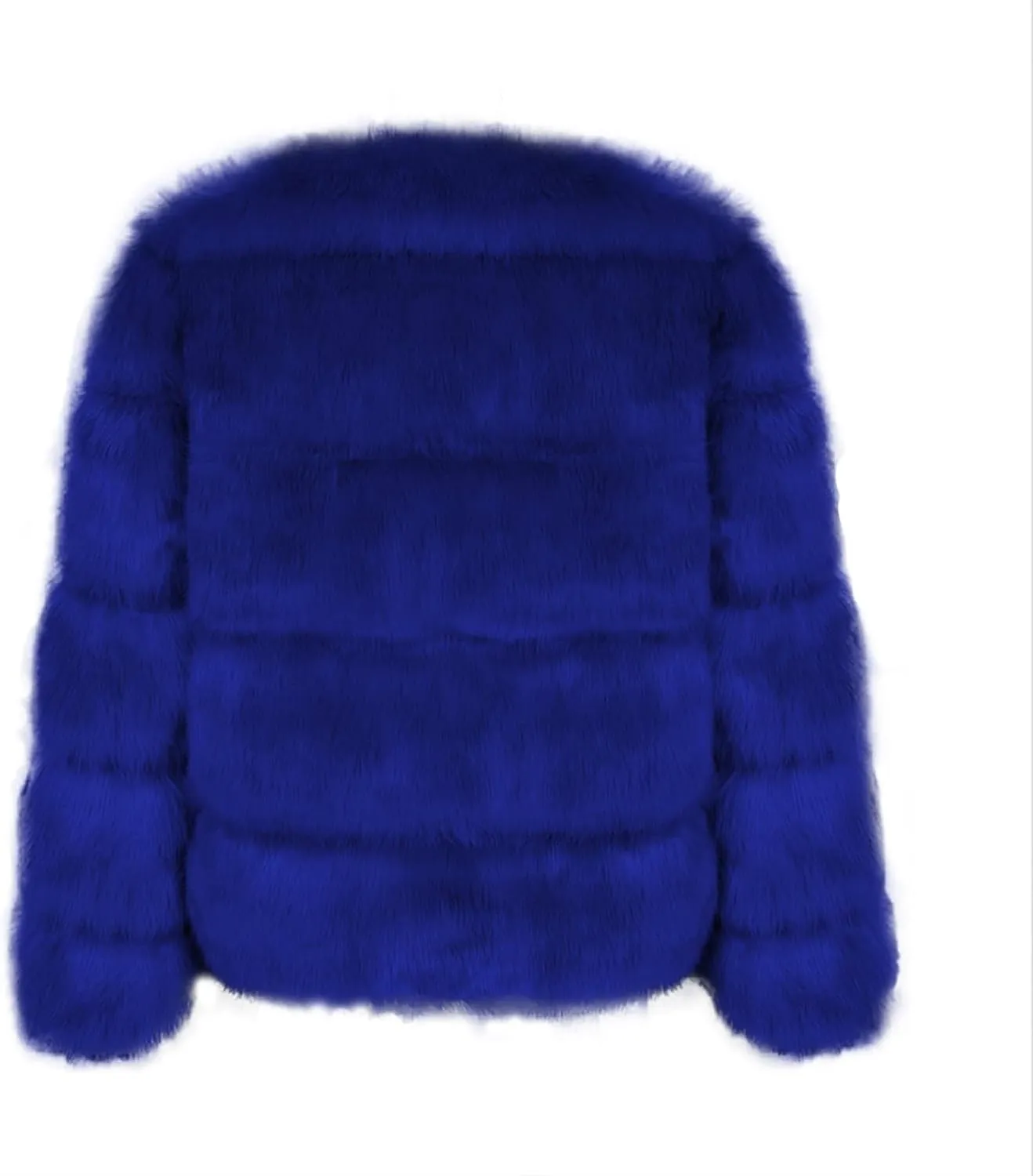 Women's Faux Fur Cropped Jacket 2024 Fall Winter Fashion Soft Long Sleeve Open Front Fluffy Fur Short Coat Outerwear