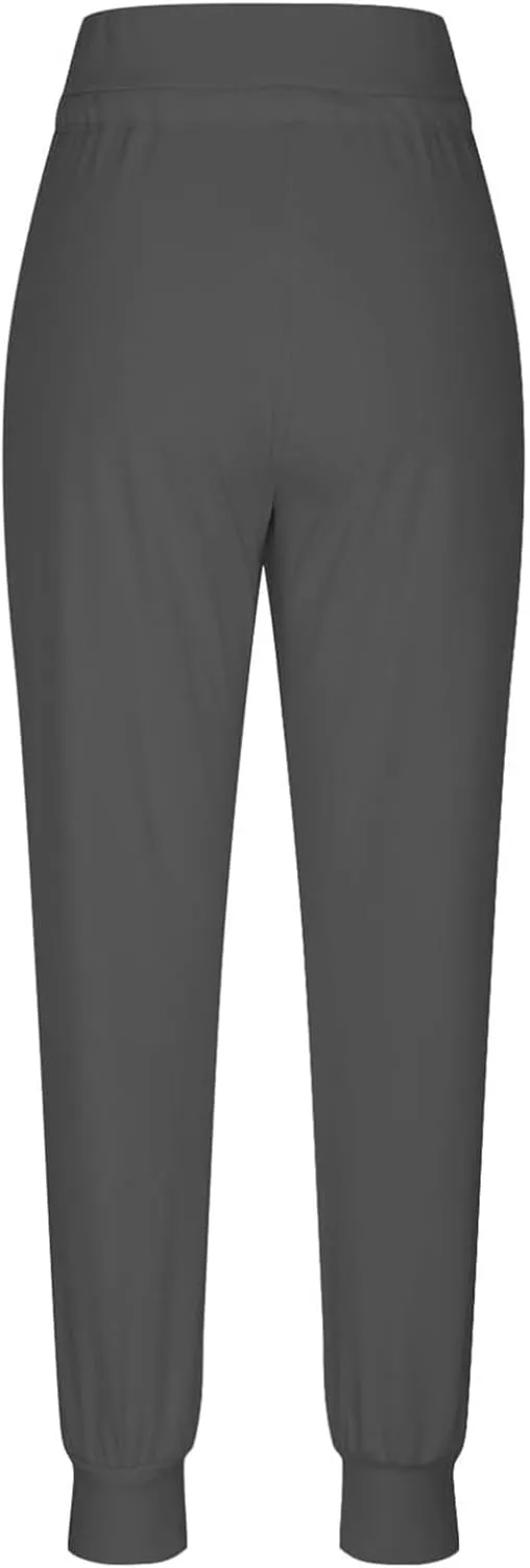 Womens Fleece Lined Joggers Winter High Waisted Winter Warm Sweatpants Thick Lounge Sweat Pants Bottoms with Pockets