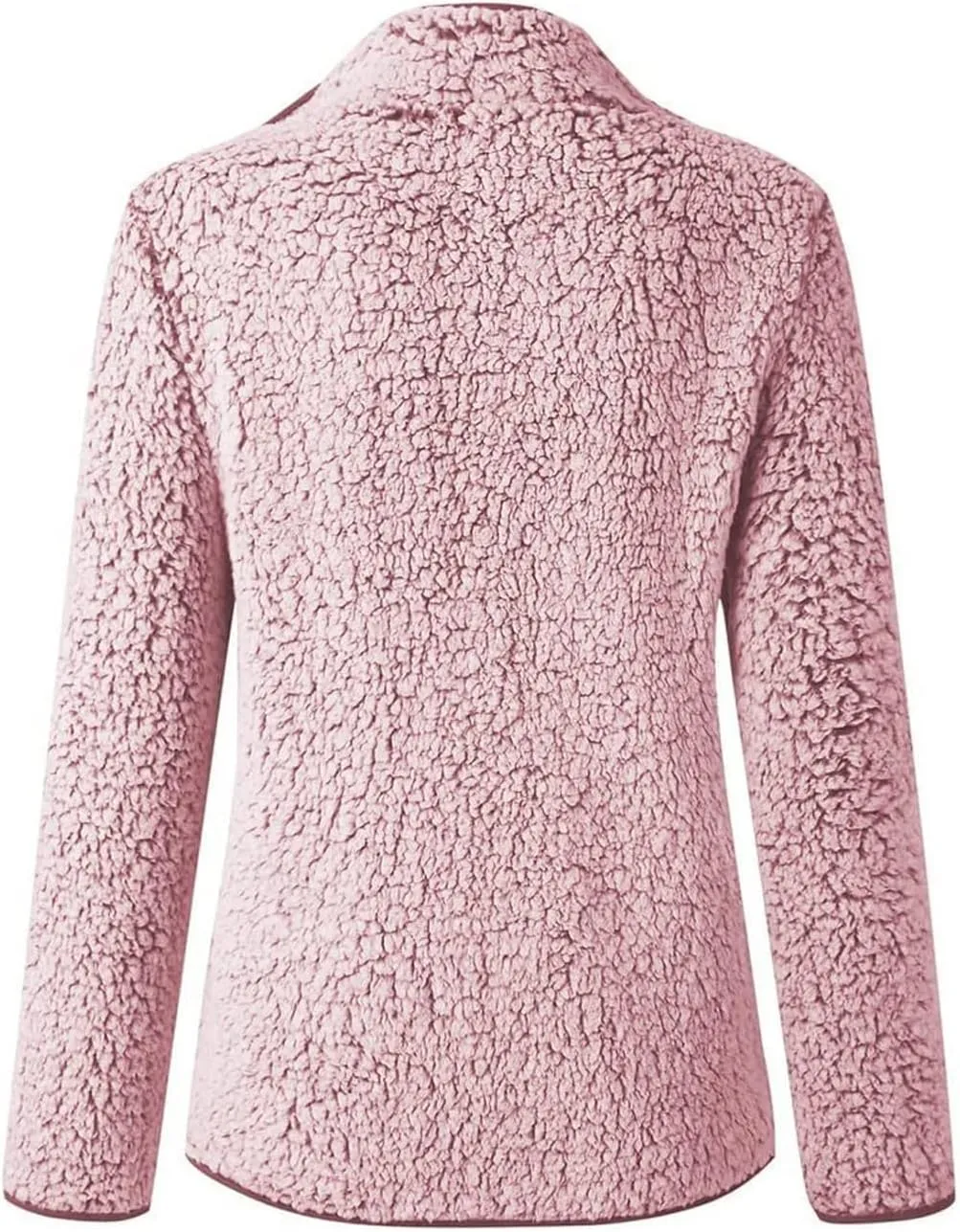 Womens Fuzzy Fleece Lined Jacket Flannel Shirts Cardigan Long Sleeve Zipper Coats Outerwear 2024 Fall Outfits