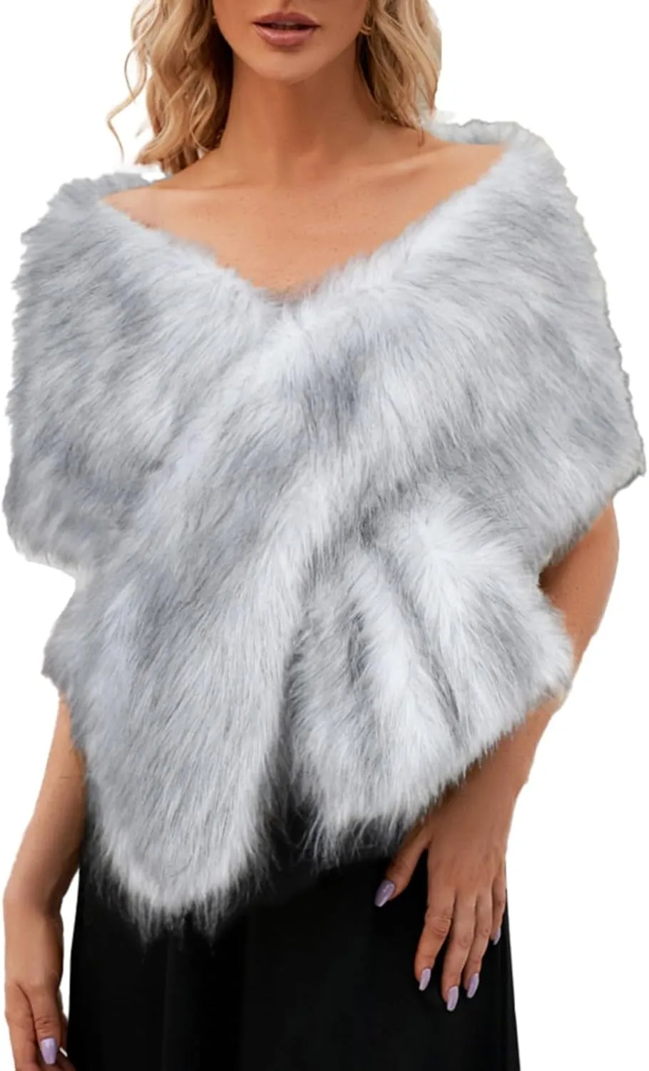 Women's Knitted Shawls Wraps Winter Open Front Poncho Cape Oversized Cardigan Sweater Scarf Sleeves Coat Holiday