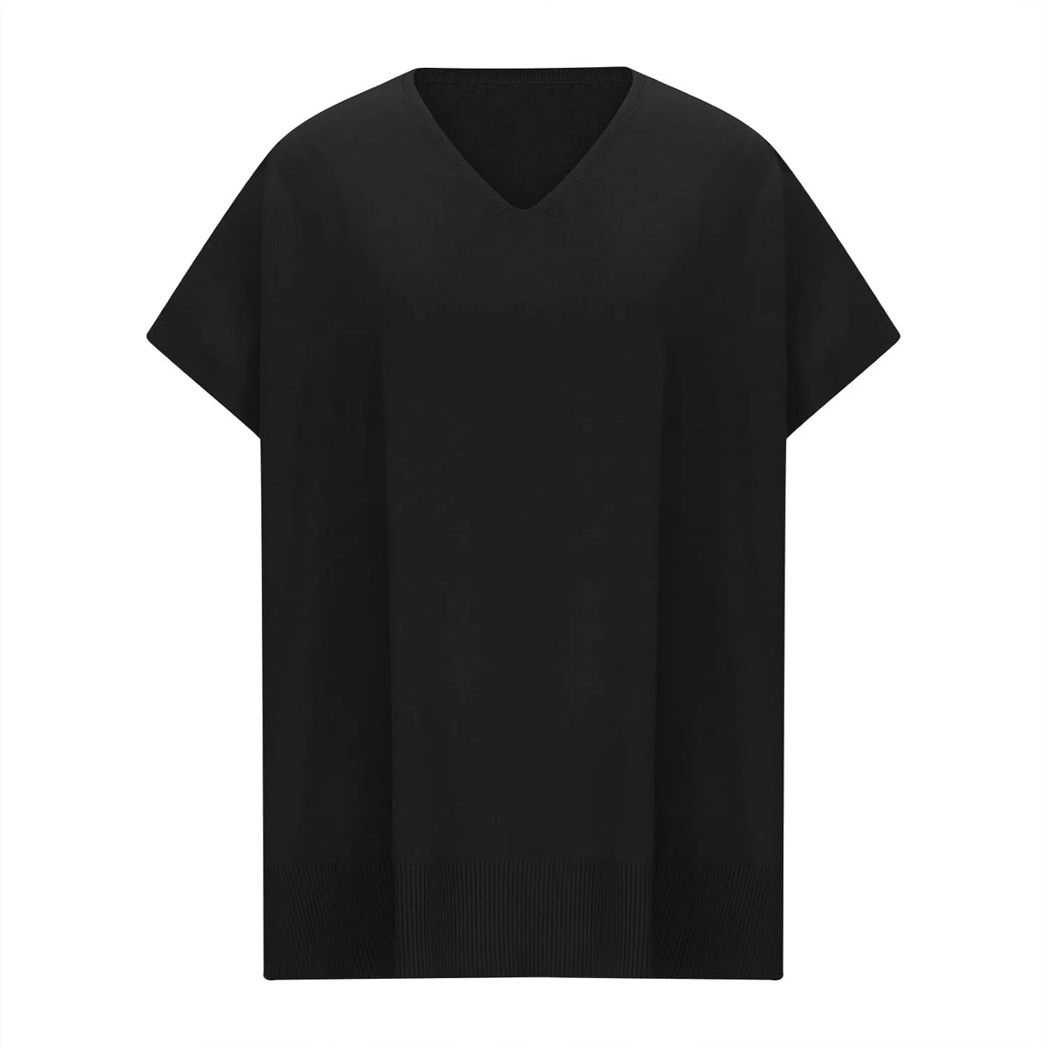 Womens Poncho Sweater Women V Neck Ponchos and Wraps Batwing Sleeveless Shawl Pullover Sweaters Teens Fashion Clothing