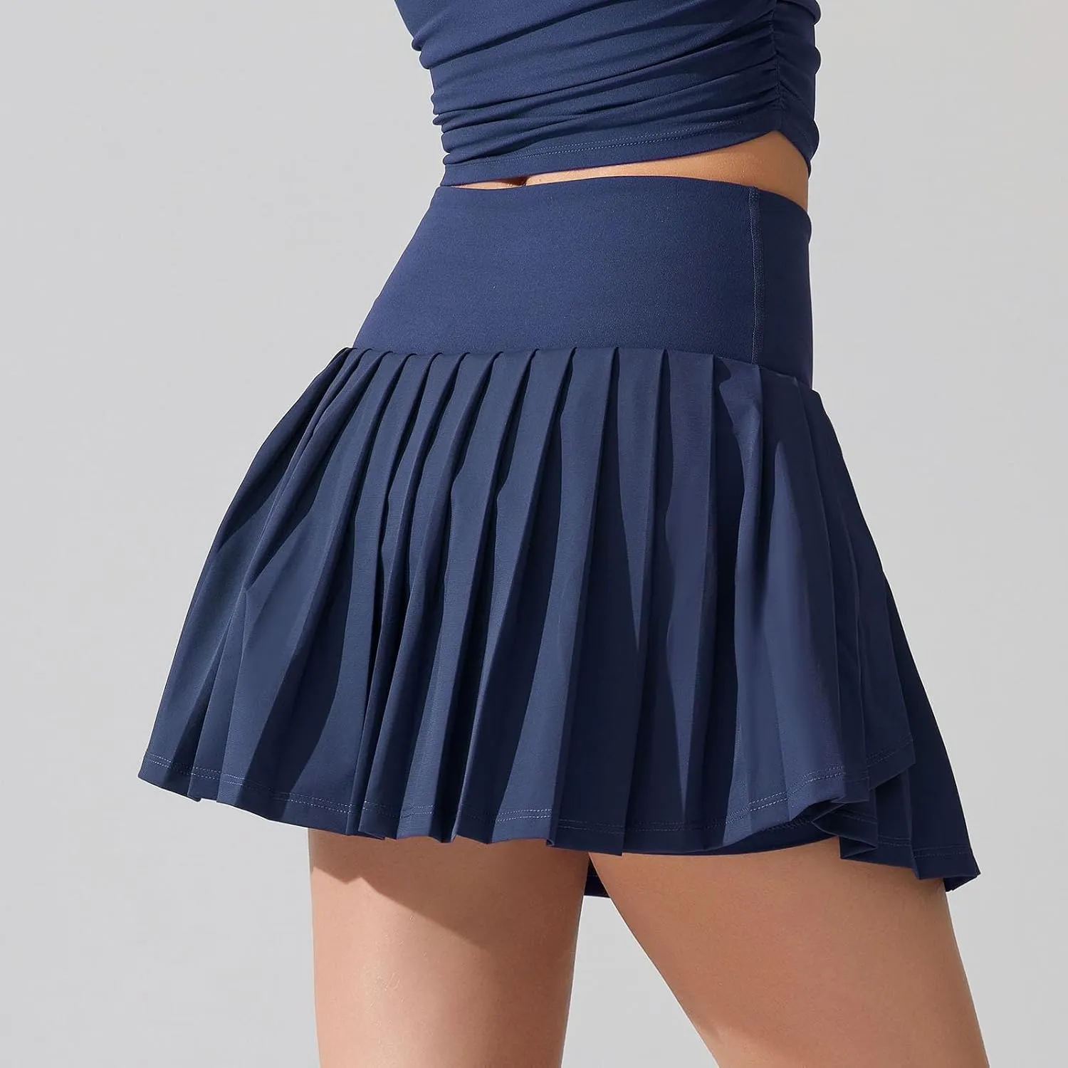 Womens Ruffle Mini Skirt Beach Vacation High Waisted 2025 Trendy Casual Summer Pocket Athletic Flowy Skirts Slim