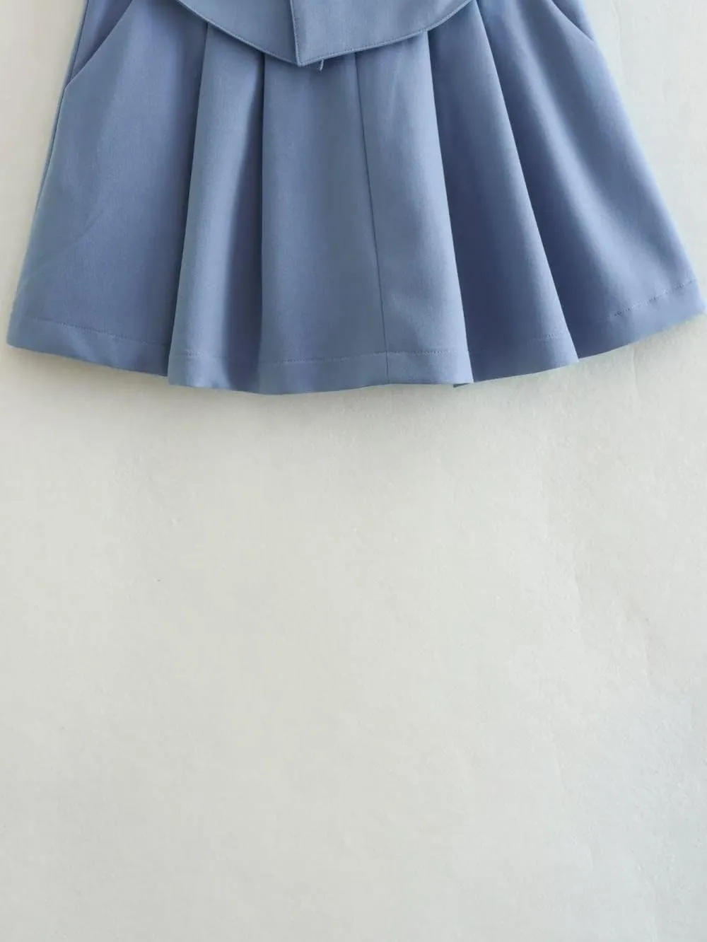 Womens Short Skirts - Pleated Skirt Women Mini Skirts Woman Fashion High Waist Skirts for Women Streetwear Pocket