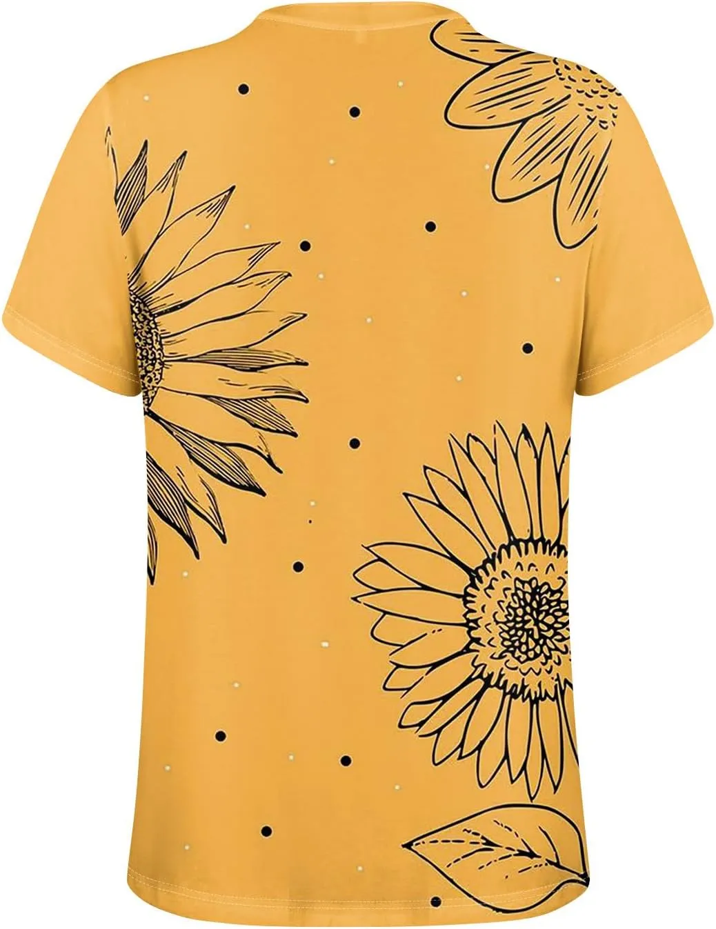 Womens Short Sleeve Henley Shirts Summer Womens Blouses Dressy Casual Pleated V Neck Curved Hem Tunic With Leggings