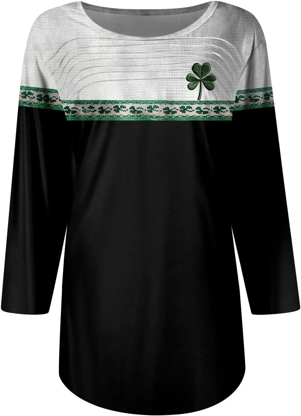 Womens St. Patrick's Day Shirts 3/4 Sleeve St. Patricks Day Shirts for Women Green,Tunic Tops to Wear with Tunics