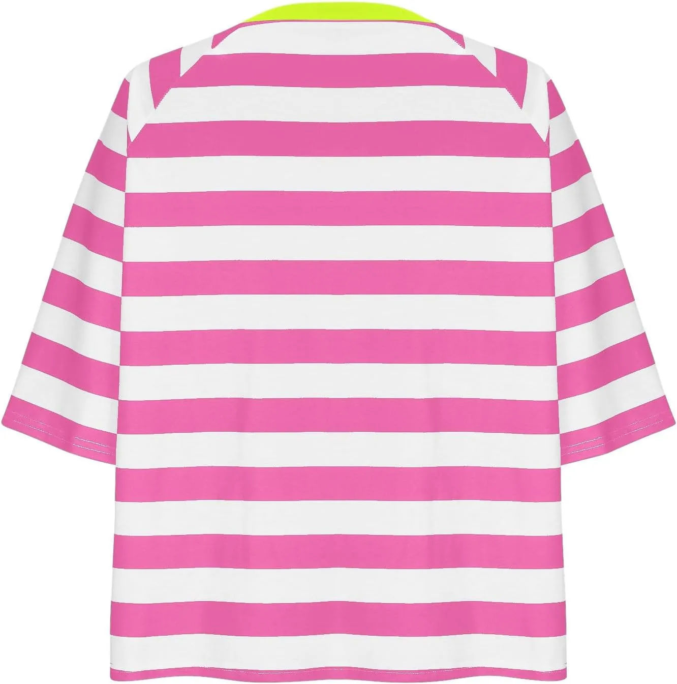 Womens Striped T Shirts Oversized Crewneck 3/4 Sleeve Tops Spring Casual Blouse Color Block Basic Sports Tees Blouses