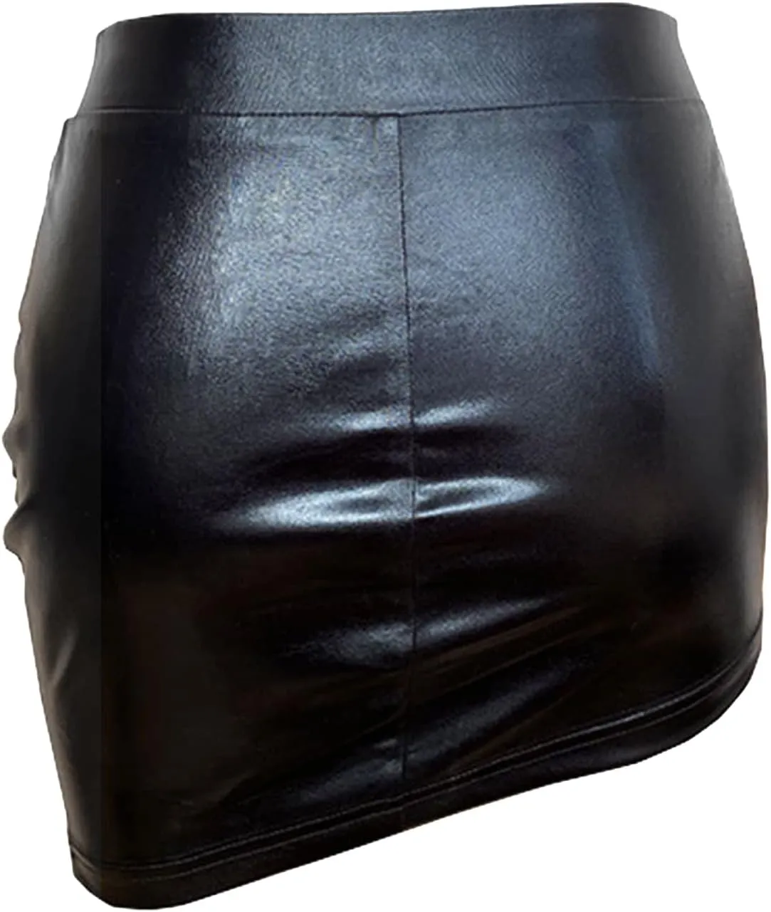 Womens Summer Pleated Tennis Skirt Women's Leather Skirts Bodycon Sexy Pencil Mini Skirt High Waist Bright