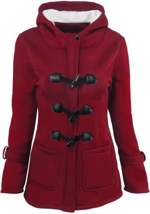 Womens Winter Coats Warm Sherpa Lined Parkas Jackets Thickened Windproof Outwear with Fur Hood Plus Size Puffer Down