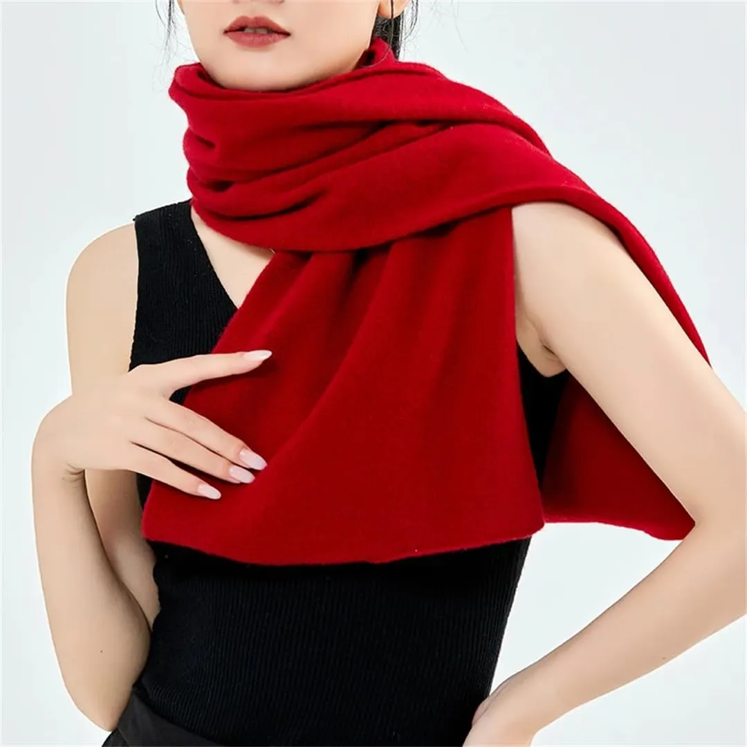 Women's Wool Knitted Shawl Sweater Soft Warm Cardigan Wraps Shoulder Scarves