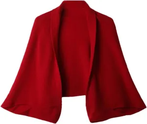Women's Wool Knitted Shawl Sweater Soft Warm Cardigan Wraps Shoulder Scarves