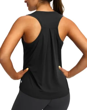 Women's Workout Tops Racerback Athletic Tank Tops Sleeveless Loose Fit Yoga Running Gym Shirts for Women