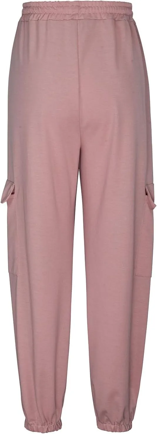 Xiaojmake Baggy Sweatpants for Women with Pockets Fleece Lounge Pajama Bottoms Cinched Running Joggers Fall Outfits 2024