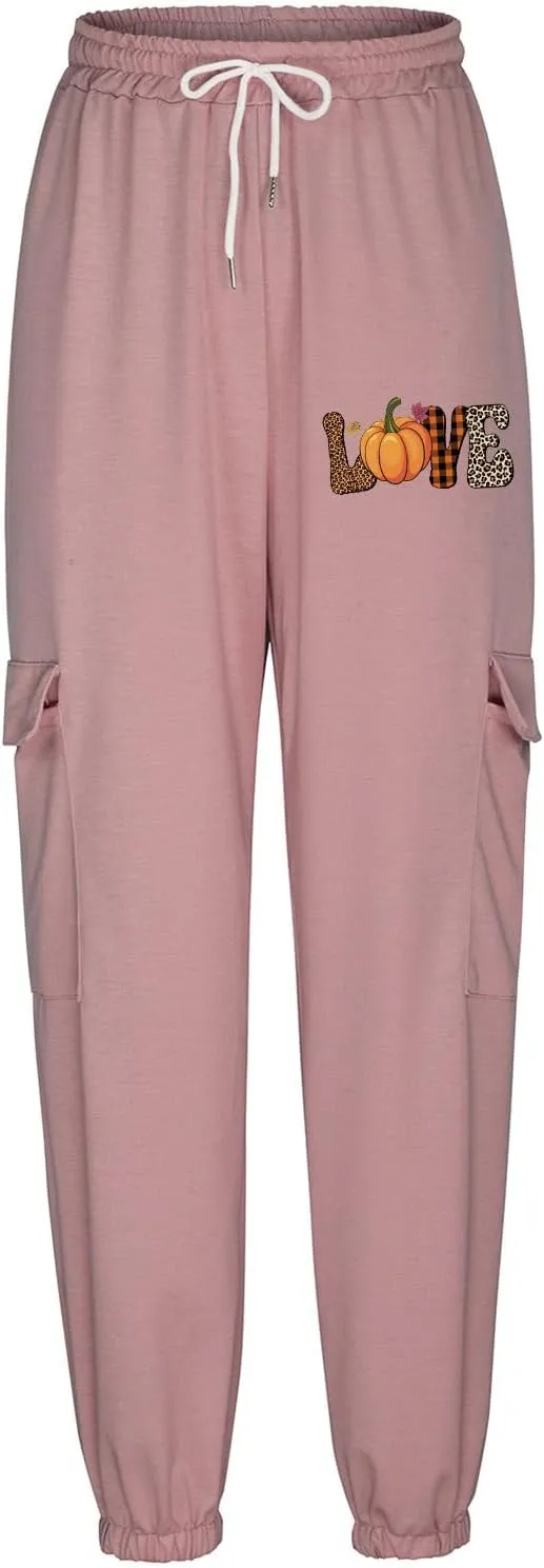 Xiaojmake Baggy Sweatpants for Women with Pockets Fleece Lounge Pajama Bottoms Cinched Running Joggers Fall Outfits 2024