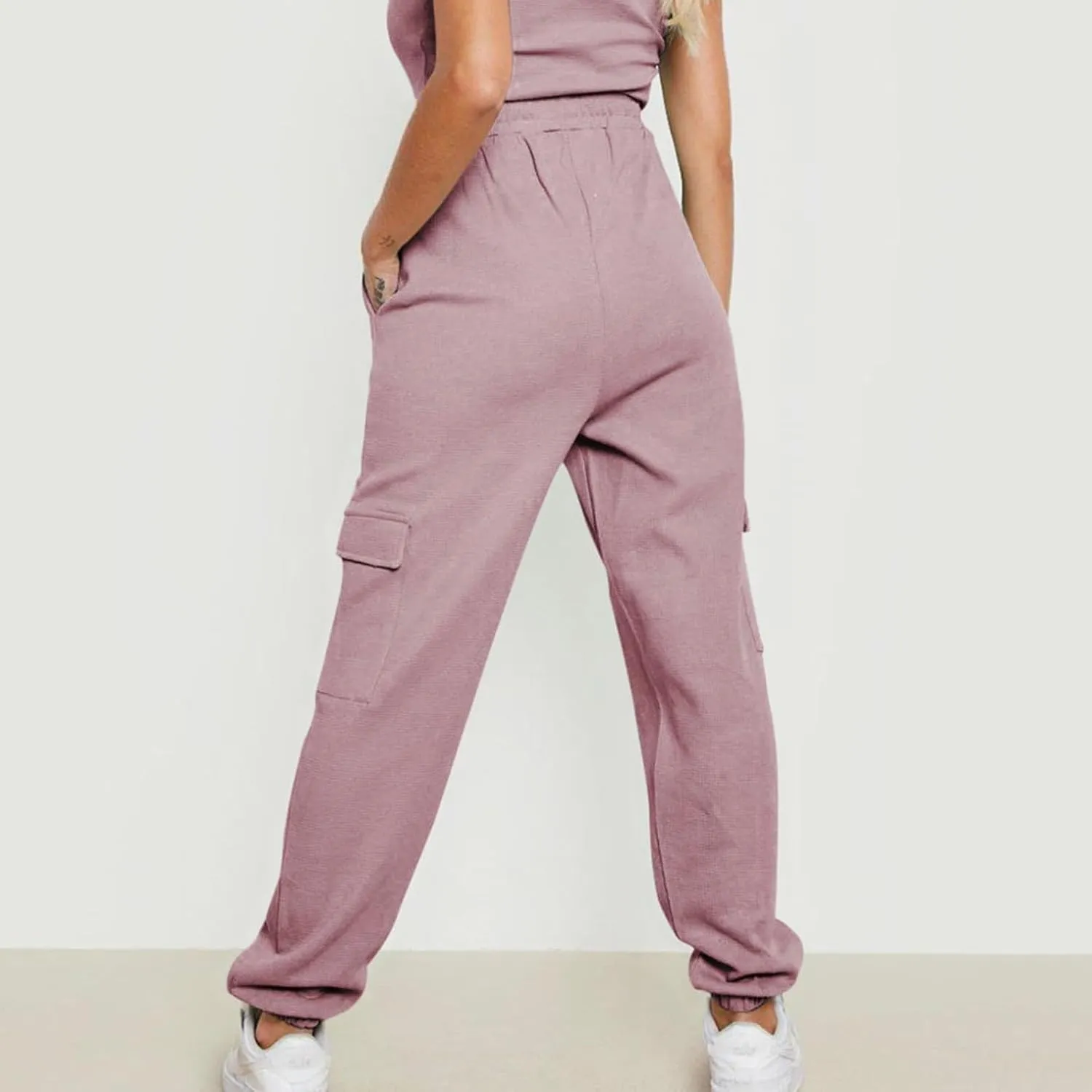 Xiaojmake Baggy Sweatpants for Women with Pockets Fleece Lounge Pajama Bottoms Cinched Running Joggers Fall Outfits 2024