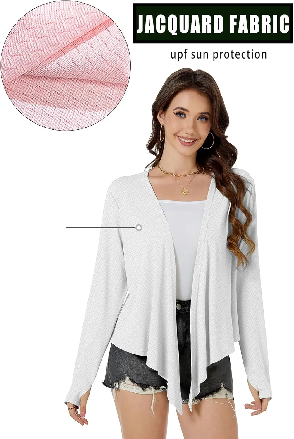 Yekaty Womens Lightweight Tie Cardigan Shrugs for Summer Dress UPF 50  Sun Prrotection Wraps Tops Shawls