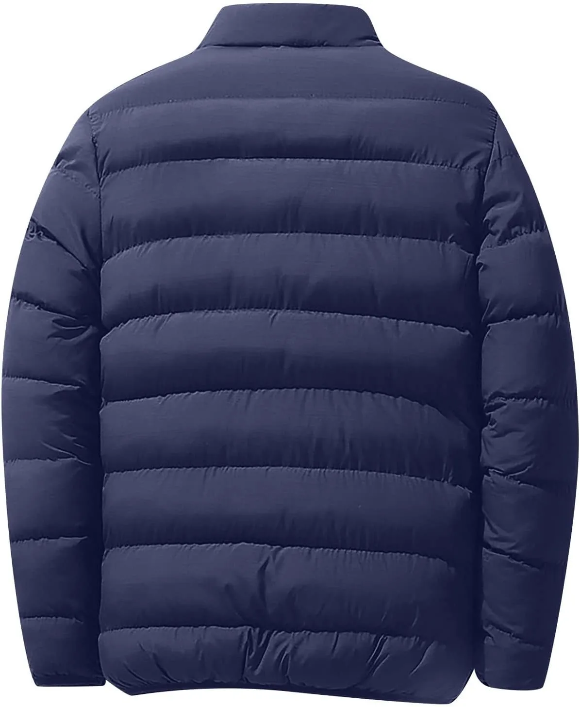 Ymosrh Rain Coats for Men Men's Autumn Winter Zipper Warm Down Jacket Packable Light Coat Mens Jackets